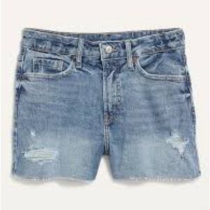 Old Navy OG Short High Rise Sz 6 Denim Distressed Women Shorts